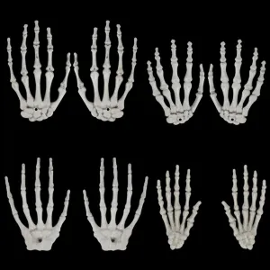 1 Pair Halloween Skeleton Hand Paw Skeleton Hand Bone Ornaments