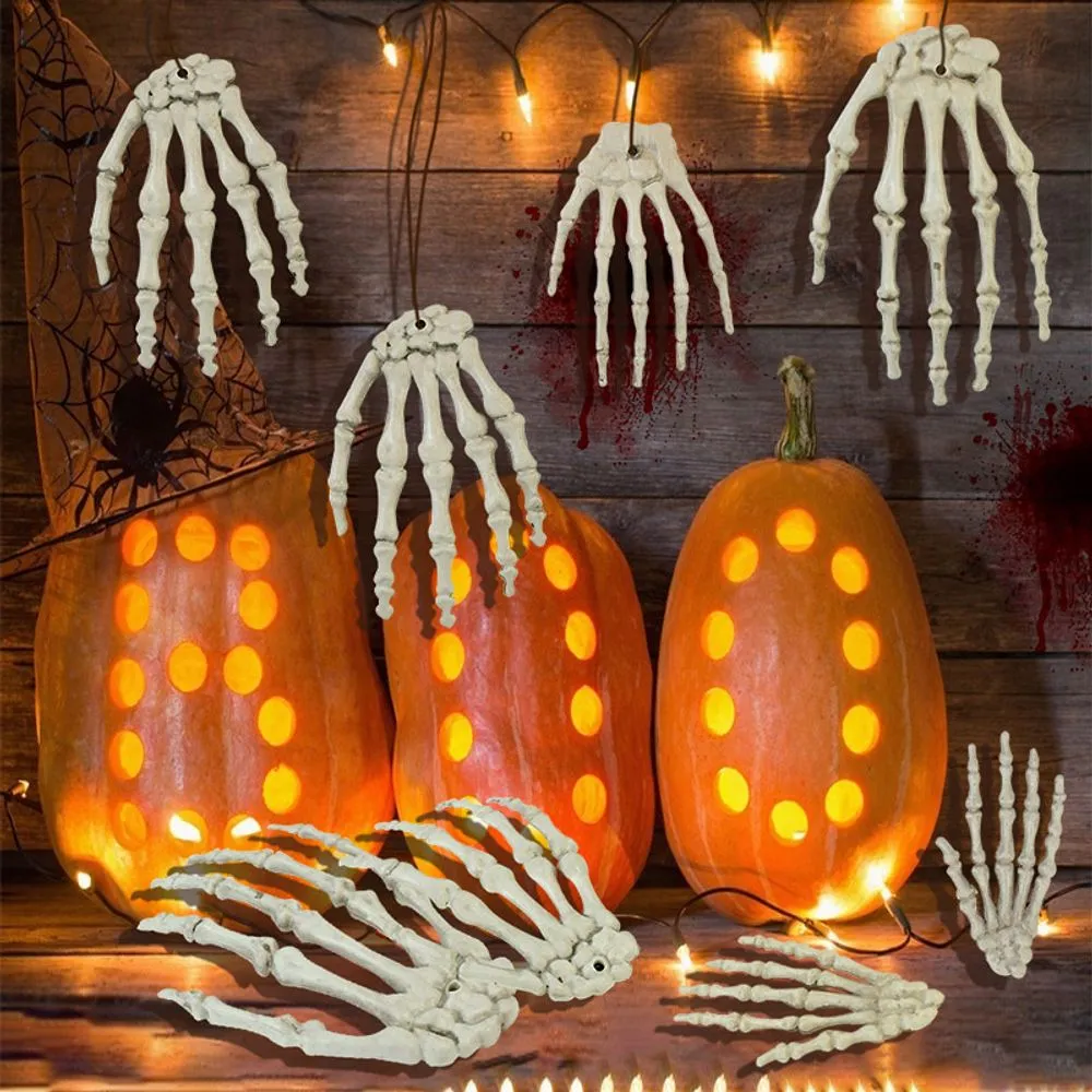 1 Pair Halloween Skeleton Hand Paw Skeleton Hand Bone Ornaments