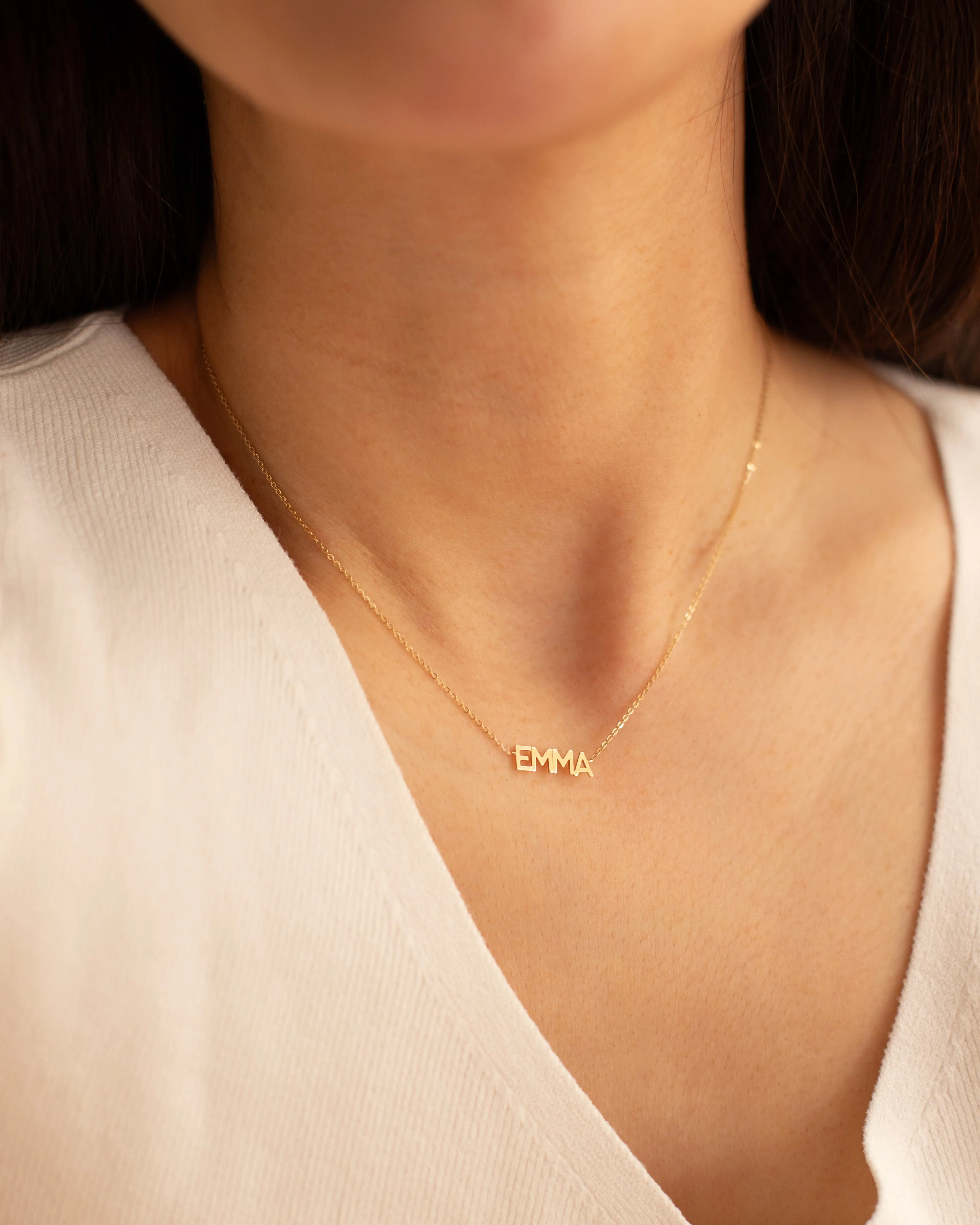 14k Dainty Name Necklace