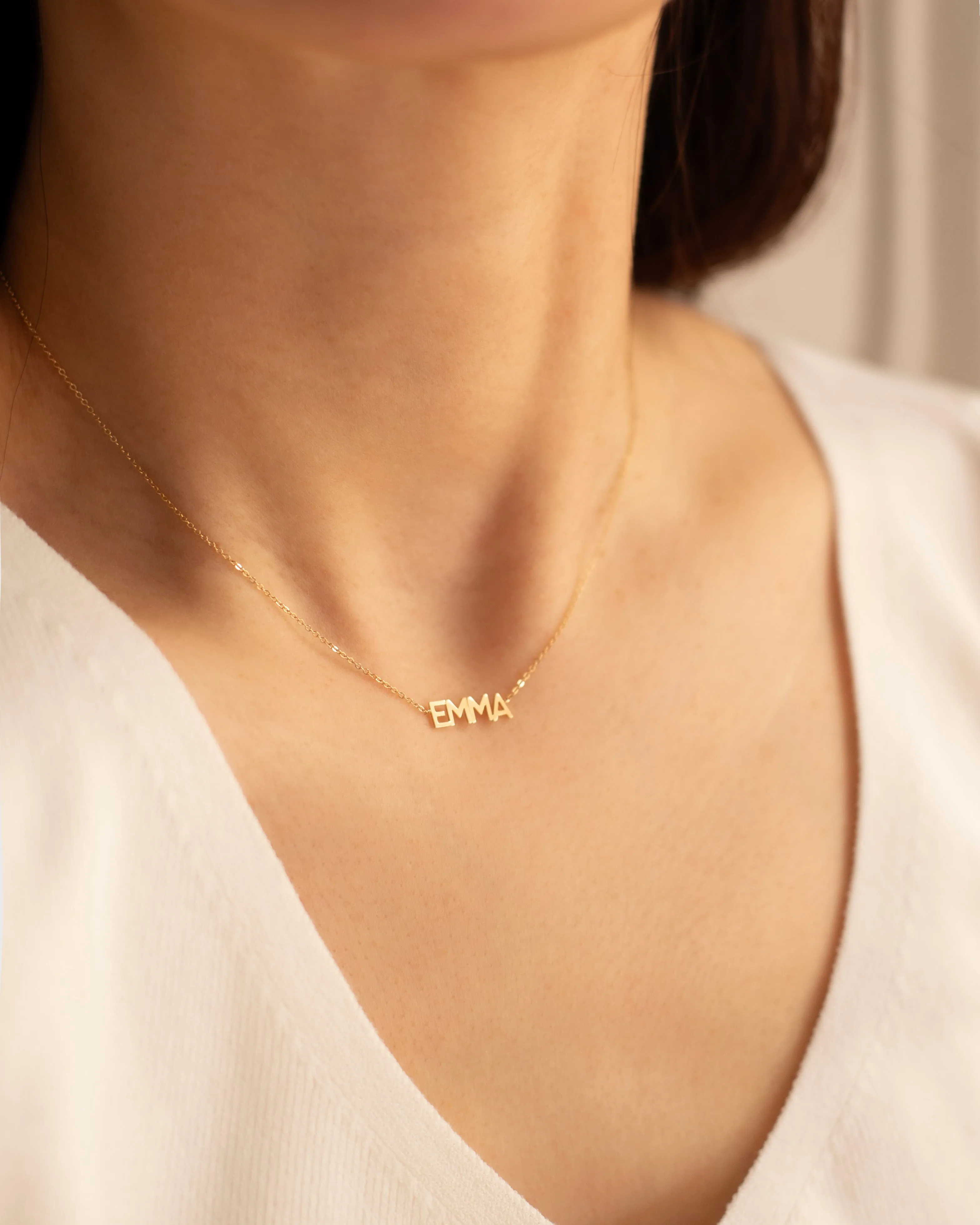 14k Dainty Name Necklace