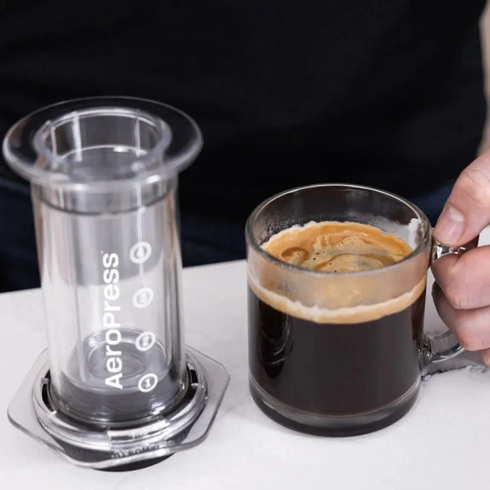 AeroPress Clear Coffee Press 3-in-1 Brew Technology – 10oz.