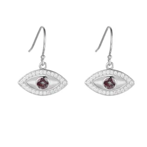 Alexandrite Evil Eye Earrings