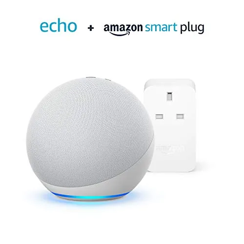 All-new Echo (4th generation) | Glacier White |  Amazon Smart Plug, works with Alexa