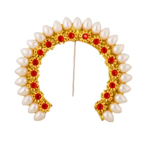 Artificial Flower Arch | Stone Arch/ Moti Arch/ Jewellery for Deity/ Assorted Colour and Design