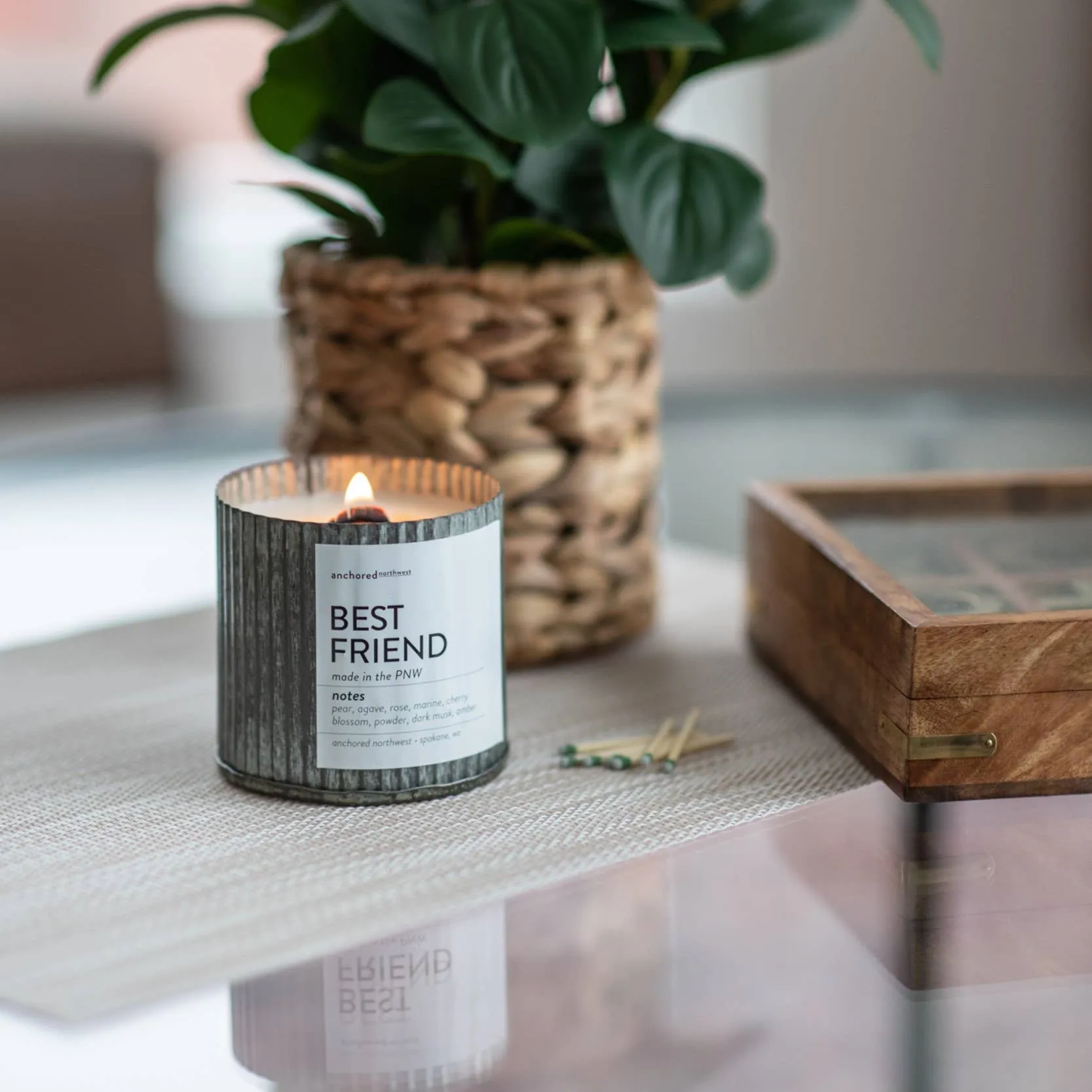 Best Friend Soy Candle with Wooden Wick