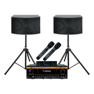 Better Music Builder Bundle with Mixing Amplifier, Speakers, Microphones, and Accessories (5 Items)