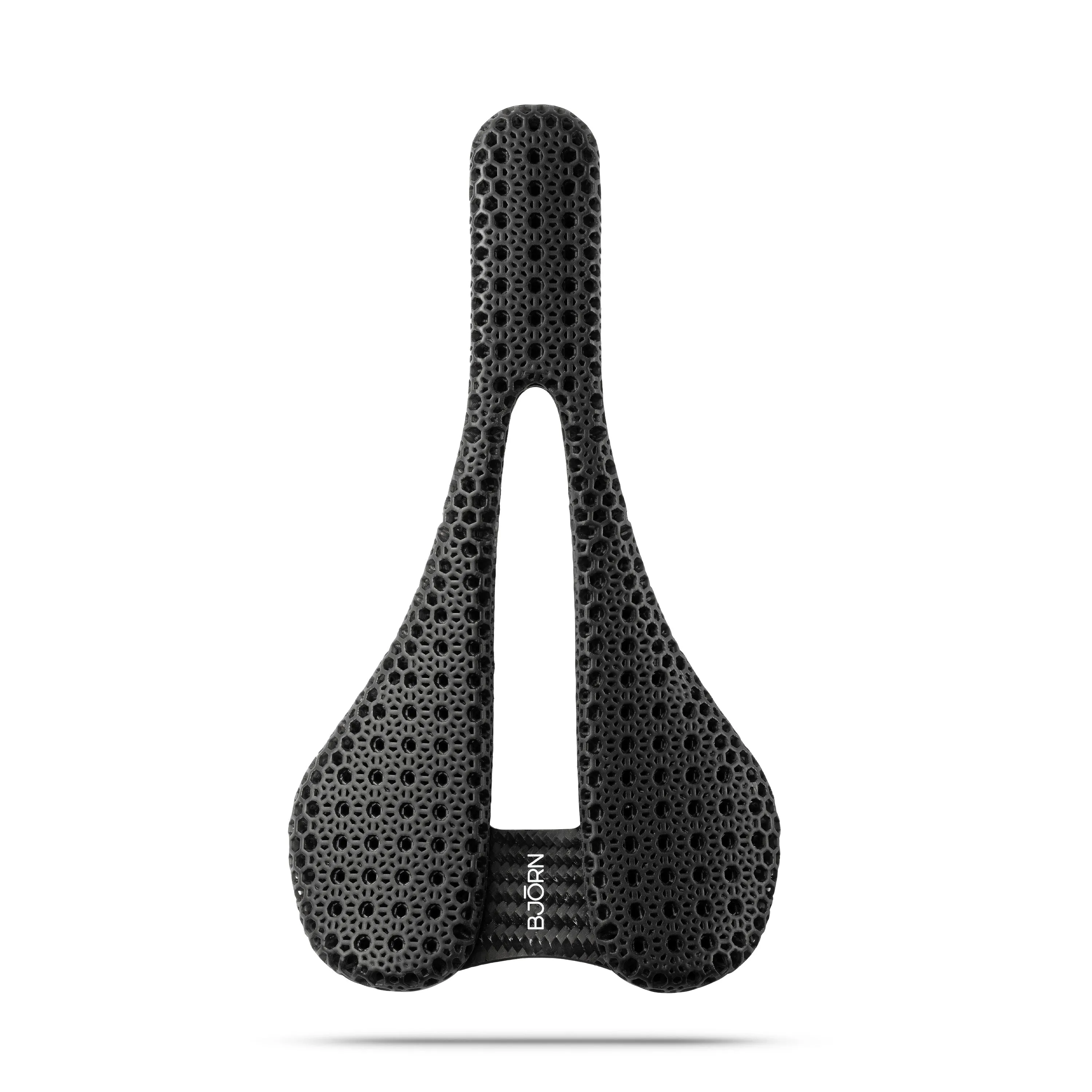 Bjorn Cycles Carbon Bicycle Saddle with 3D Printed Pad Setka