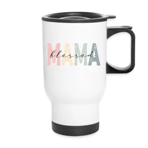 Blessed Mama Travel Mug (Retro Design)