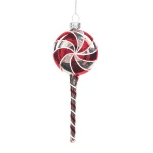 Blown Glass Lollipop Ornament