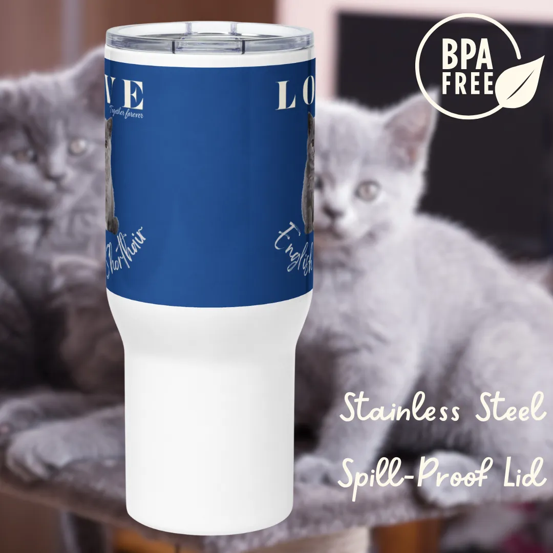 British Shorthair, Travel mug with a handle