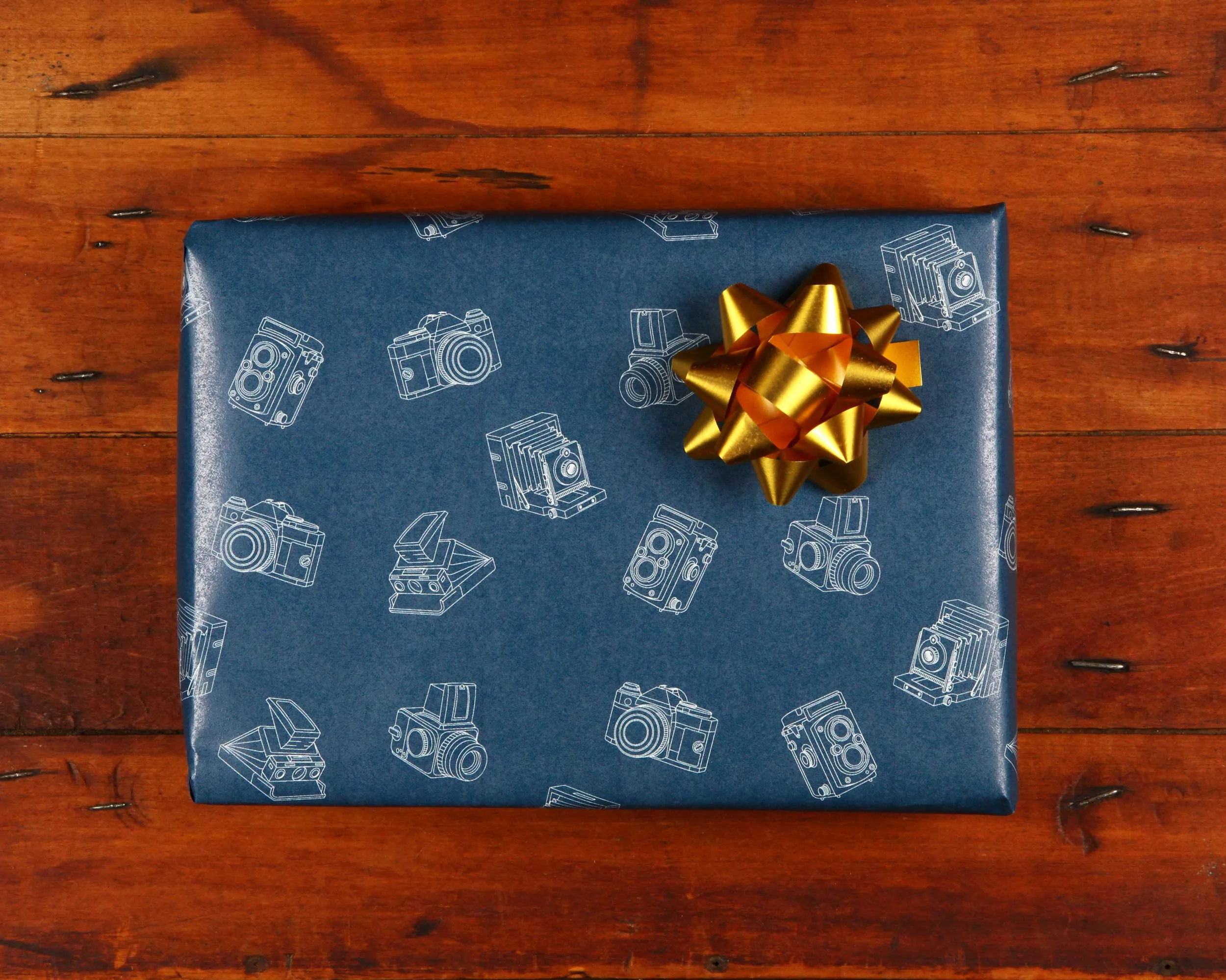 Cameras Gift Wrap, 10ft Roll - Night Sky