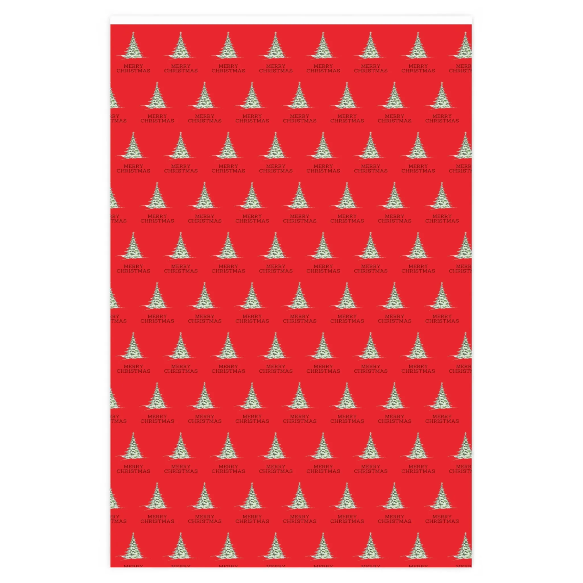 Cardinal Red Merry Christmas Wrapping Paper