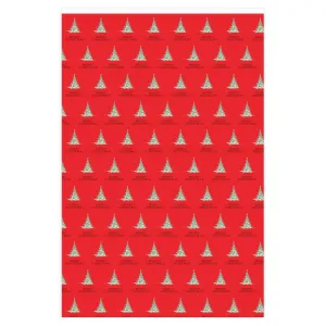 Cardinal Red Merry Christmas Wrapping Paper