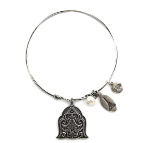 C'est la Vie Silver Token Bracelet Arch