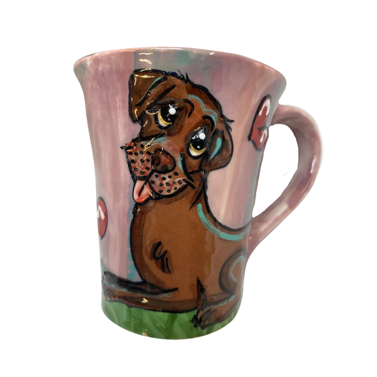 Chocolate Labrador - Personalized Dog Mugs by Faux Paw Productions