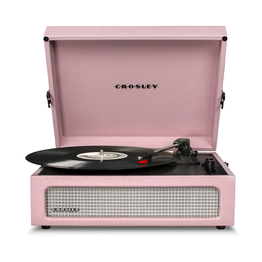 Crosley Voyager Bluetooth Portable Turntable - Amethyst   Bundled Majority D40 Bluetooth Speakers - Black