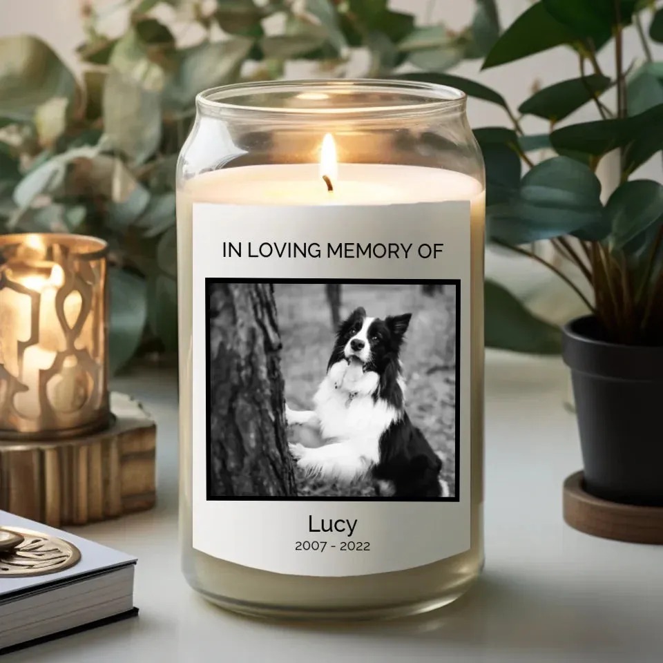 Custom Memorial Scented Candle