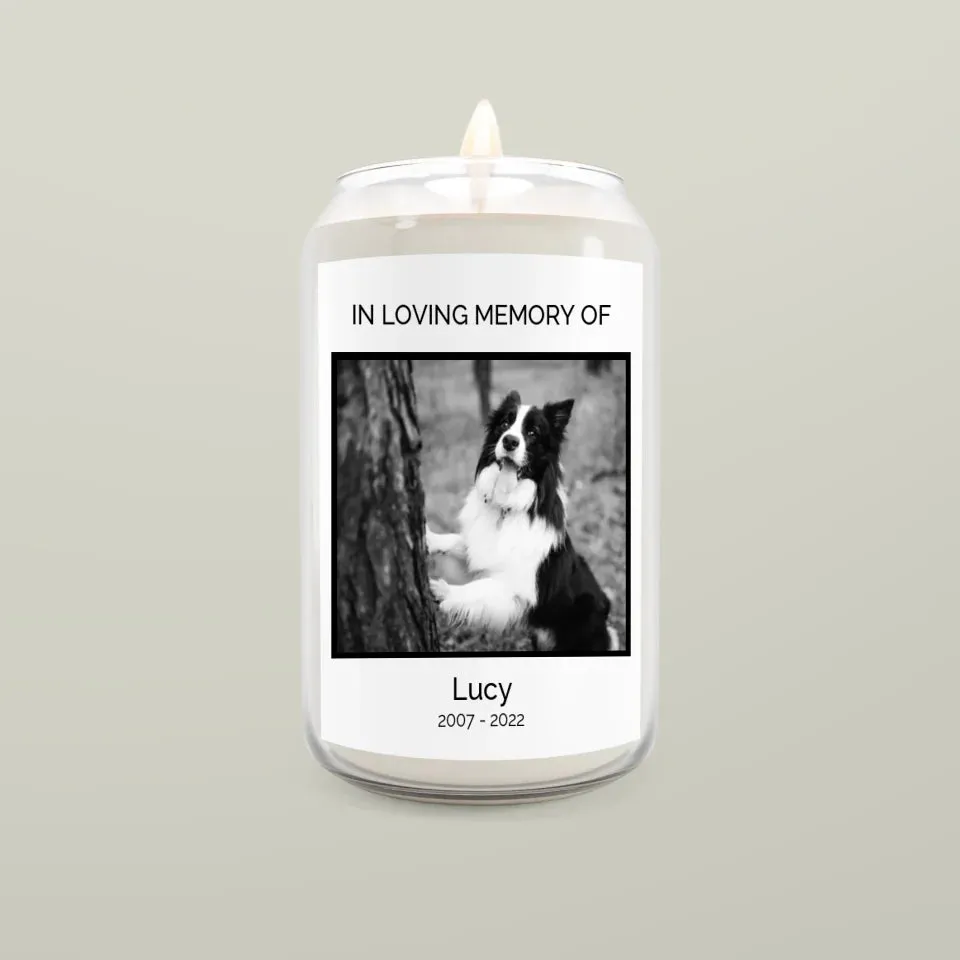 Custom Memorial Scented Candle