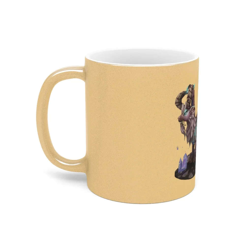 Deviant Dungeon Lurker Metallic Mug (Silver / Gold)