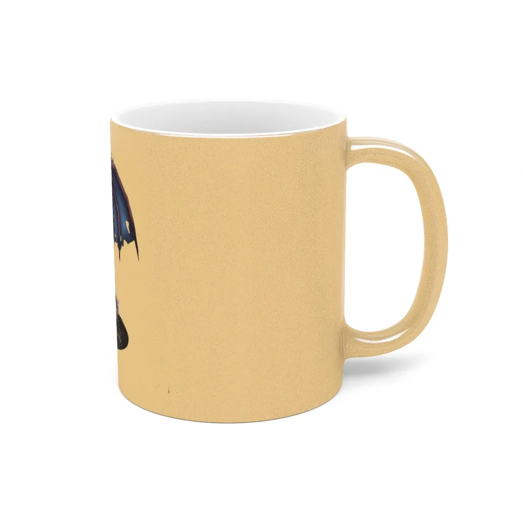 Deviant Dungeon Lurker Metallic Mug (Silver / Gold)