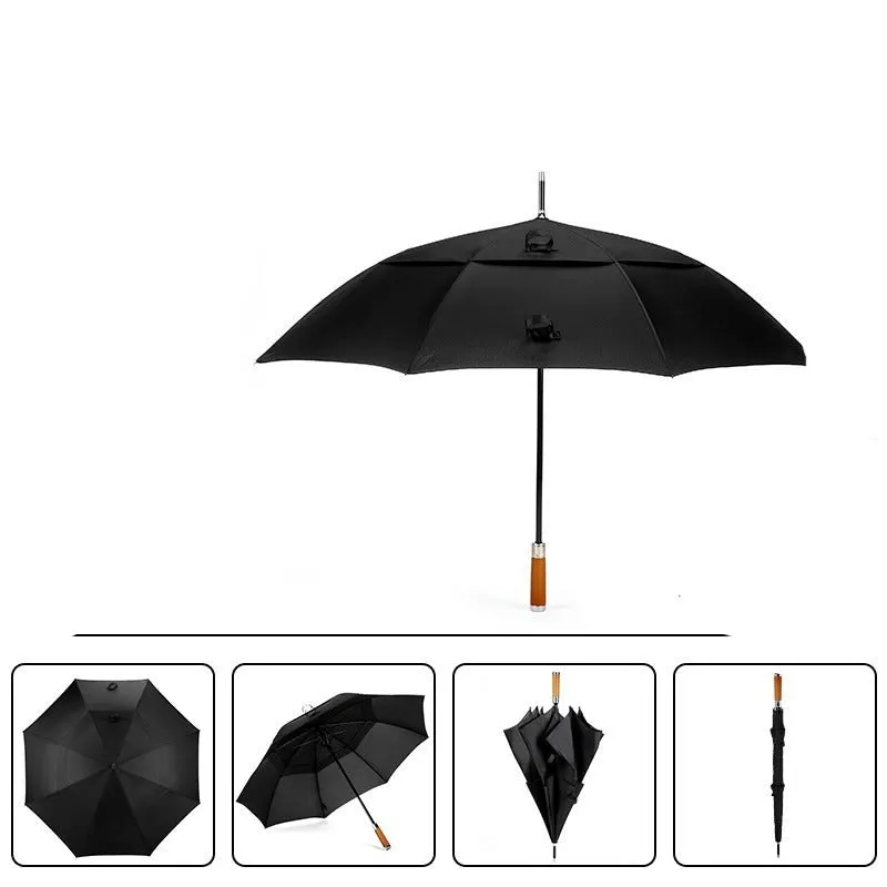 Double long handle umbrella enlarged