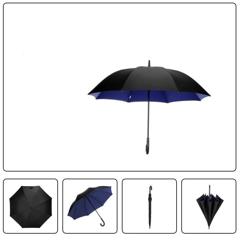 Double long handle umbrella enlarged