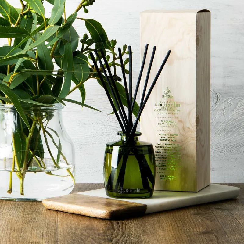 Fragrance Diffuser Set - Uplifting Lemongrass