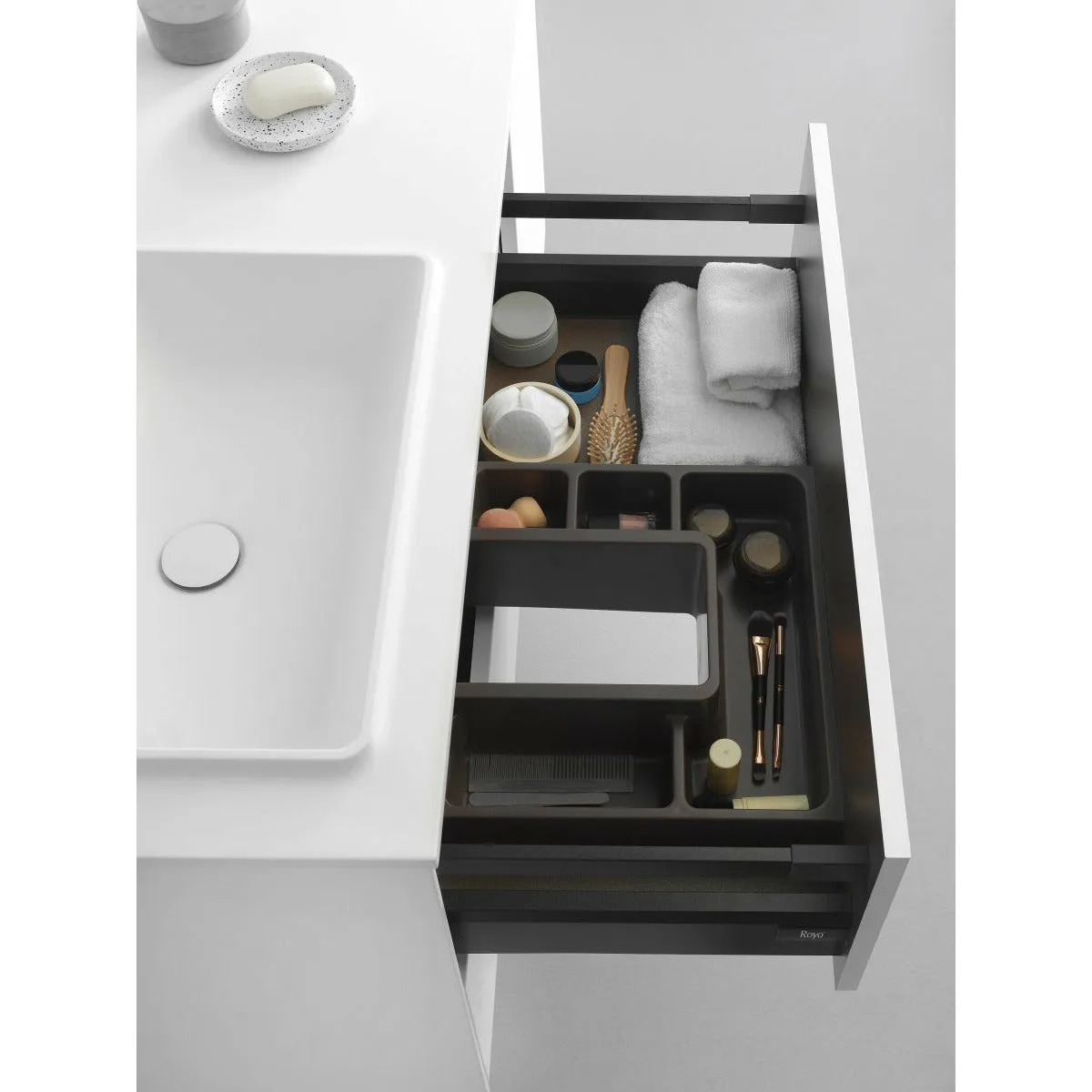 Frontline Matt White Floor Standing Bluetooth Vanity Unit with Ceramic Moon Basin & Slatted Leg(1200mm)