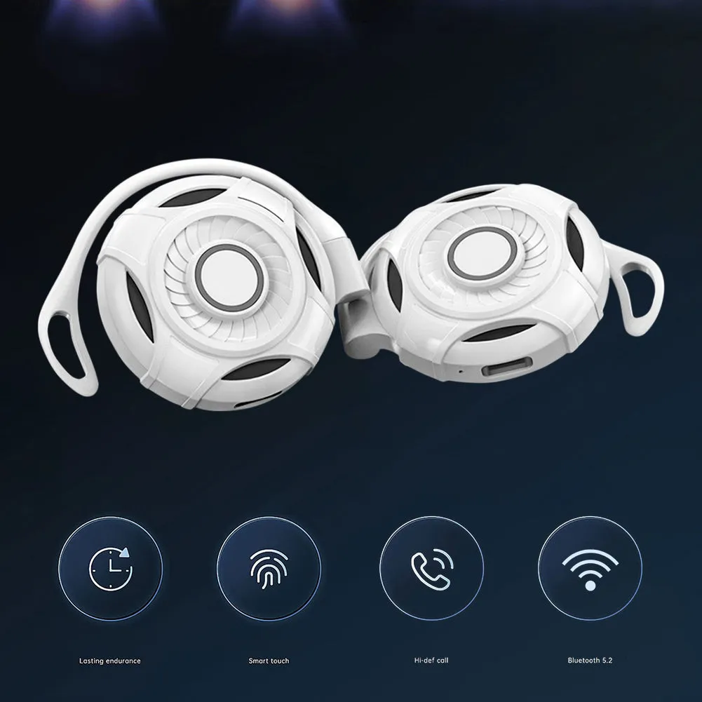 Futuristic Touch Control Bluetooth Earbuds