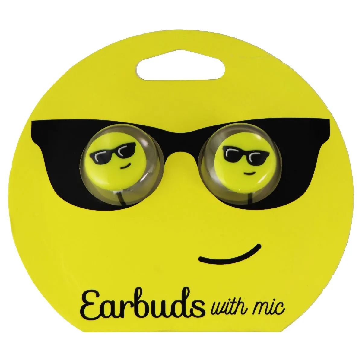 Gabba Goods Heart Eyes Emoji 3.5mm Headphones with Mic - Sunglasses Emoji