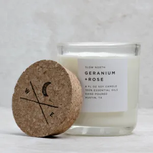 Geranium   Rose Candle