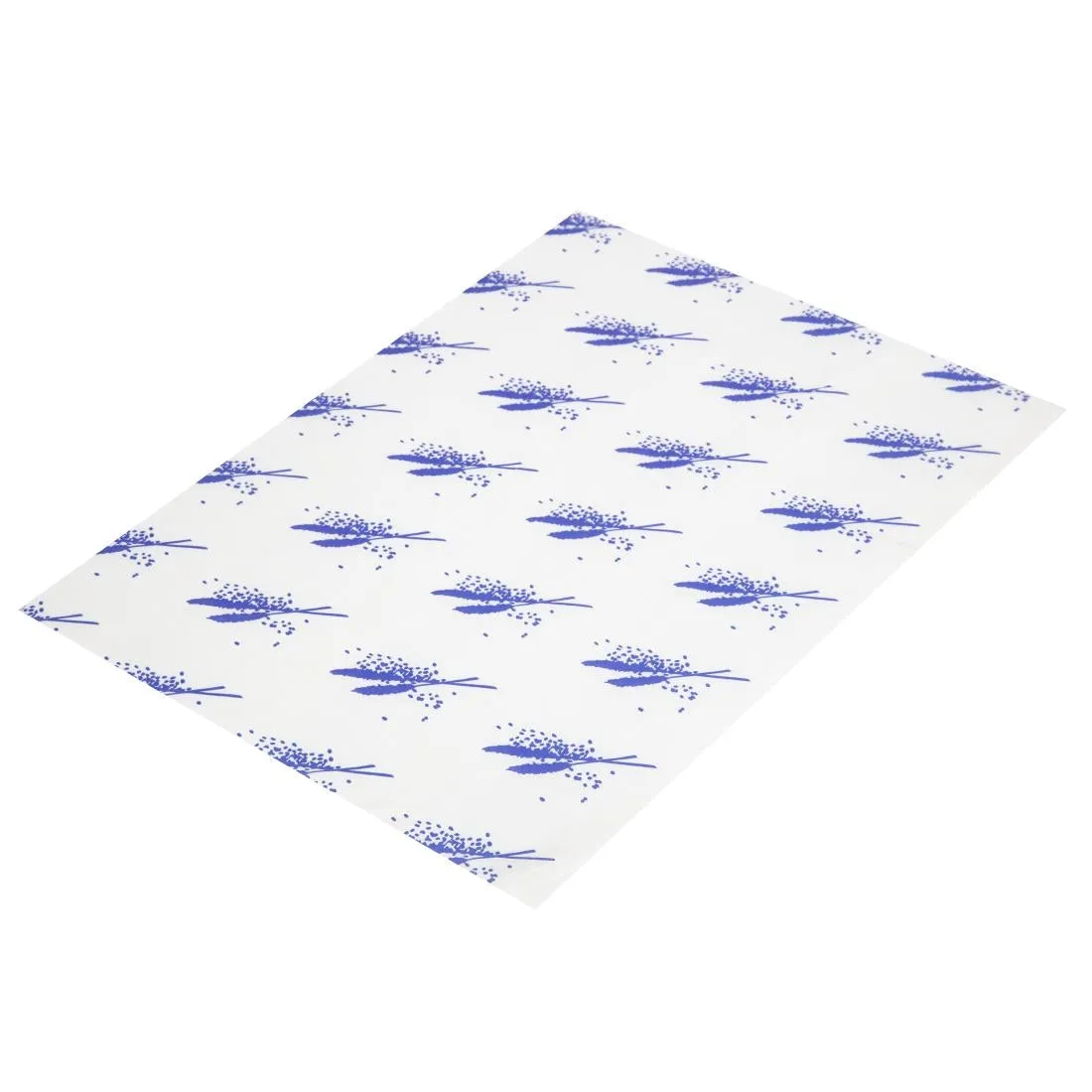 GH037 Burger Wrapping Paper Sheets Blue 245 x 300mm (Pack of 1000)