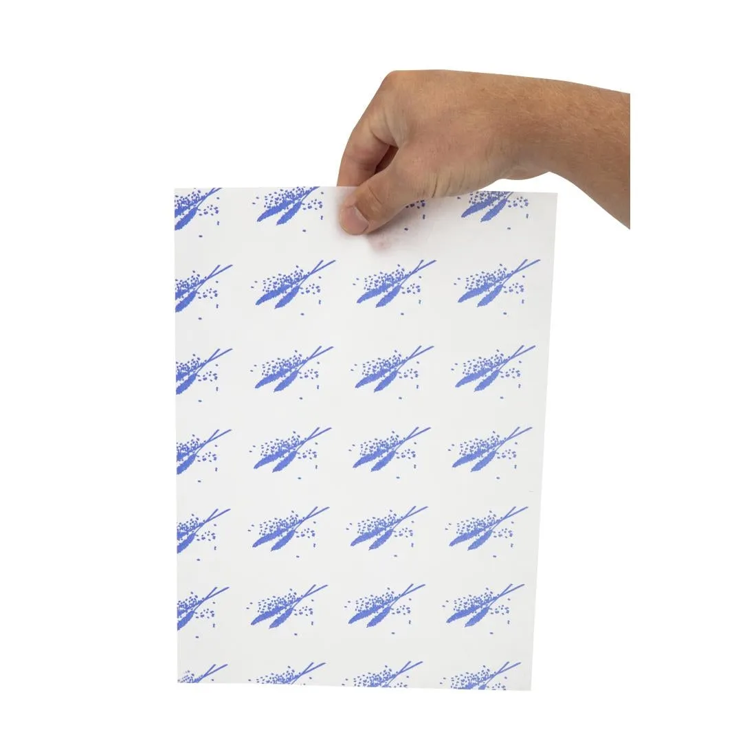 GH037 Burger Wrapping Paper Sheets Blue 245 x 300mm (Pack of 1000)