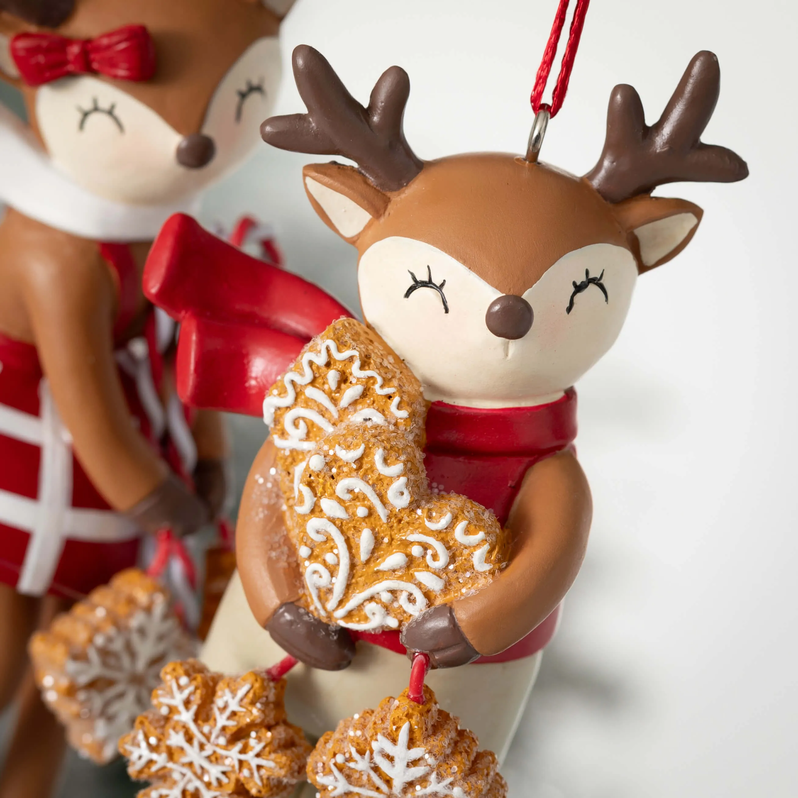 Gingerbread Reindeer Ornaments