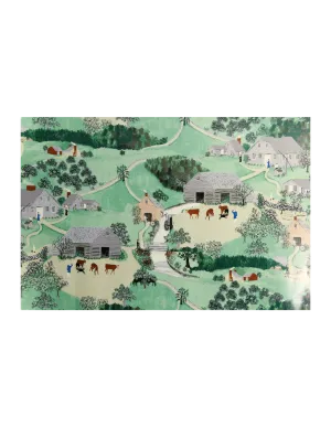 Grandma Moses 'The Old Oaken Bucket' Wrapping Paper