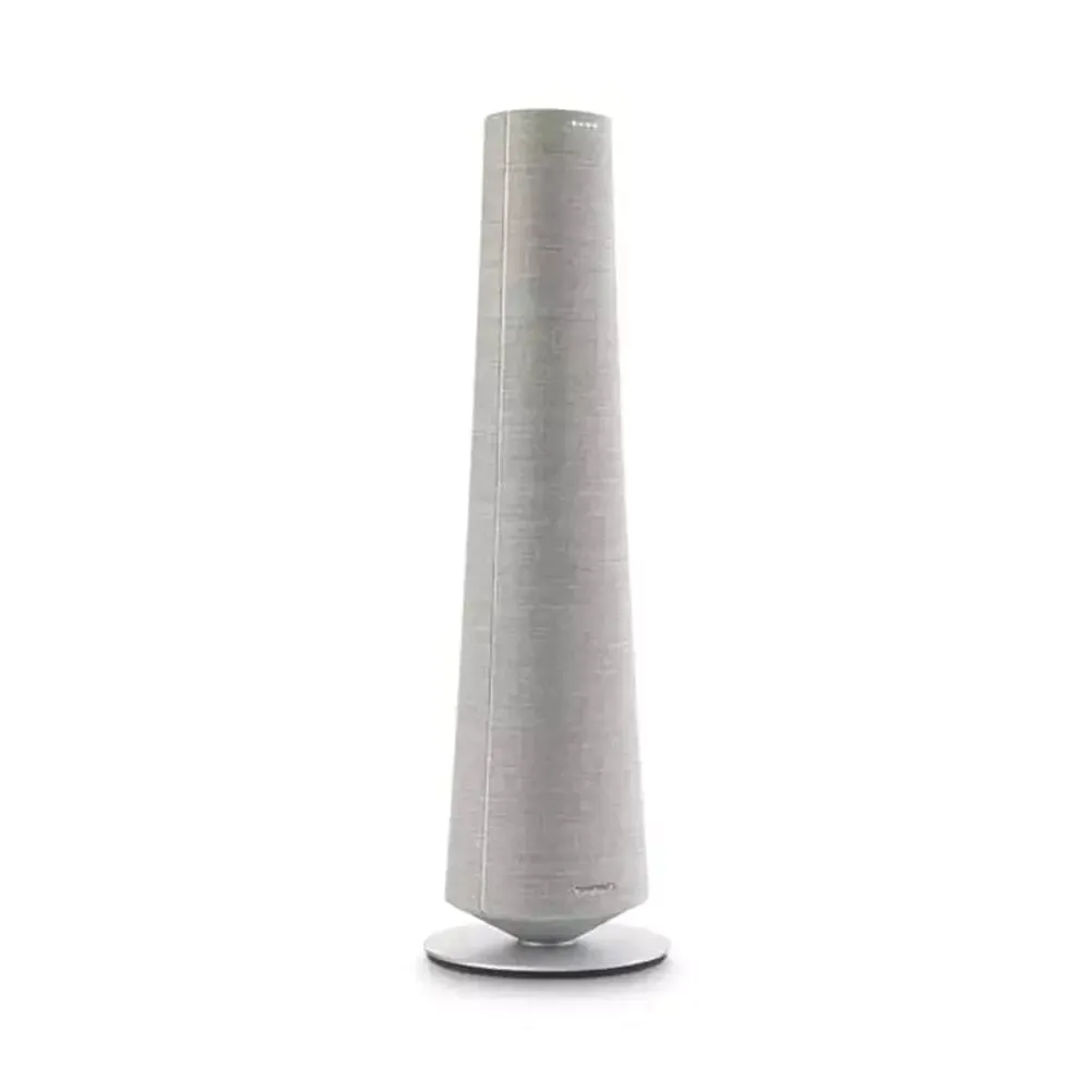 Harman Kardon Citation Tower, Voice-Activated Floor-standing Speaker with Google Assistant, 34.7cm Wide - Grey