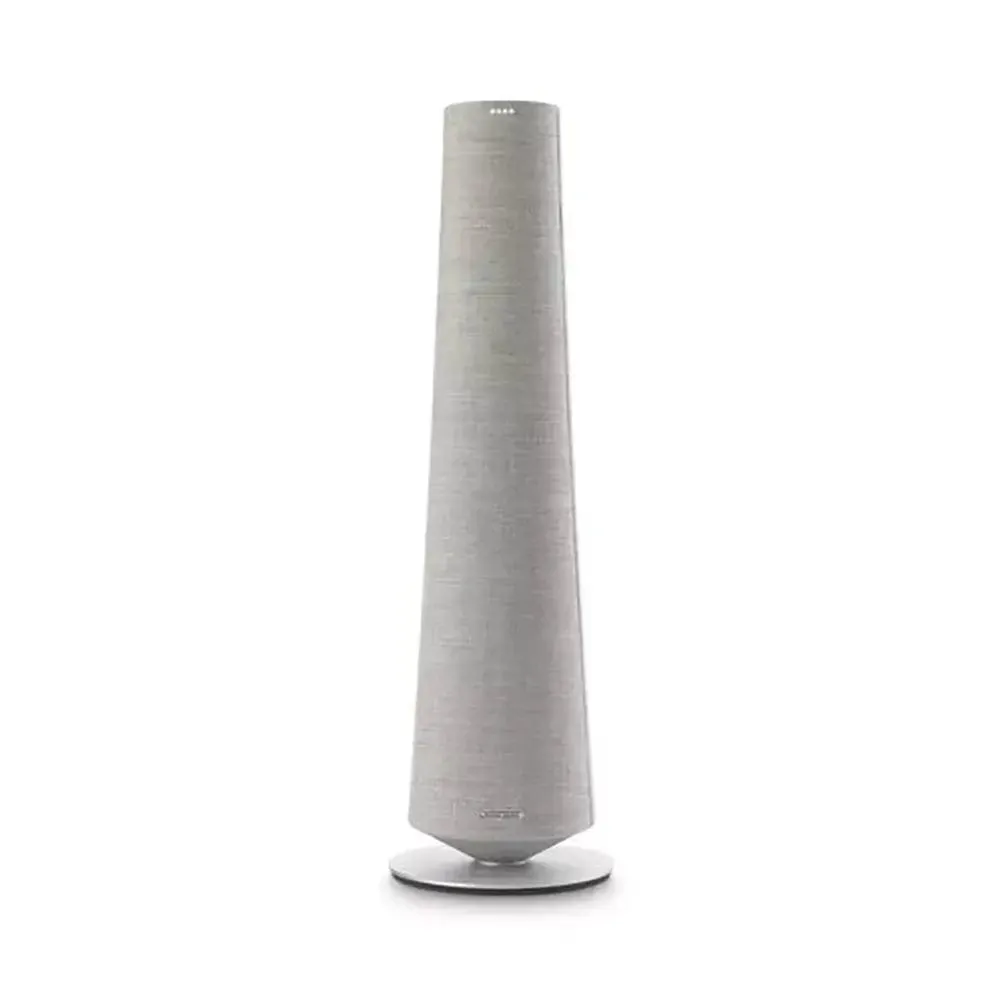 Harman Kardon Citation Tower, Voice-Activated Floor-standing Speaker with Google Assistant, 34.7cm Wide - Grey