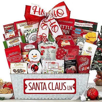 Here Comes Santa Claus: Holiday Gift Basket