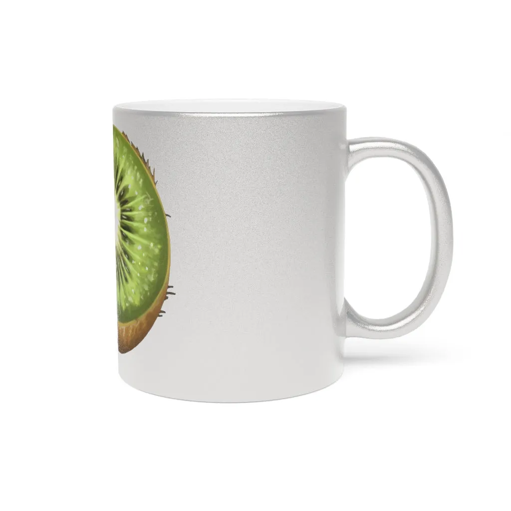 Kiwi Metallic Mug (Silver / Gold)