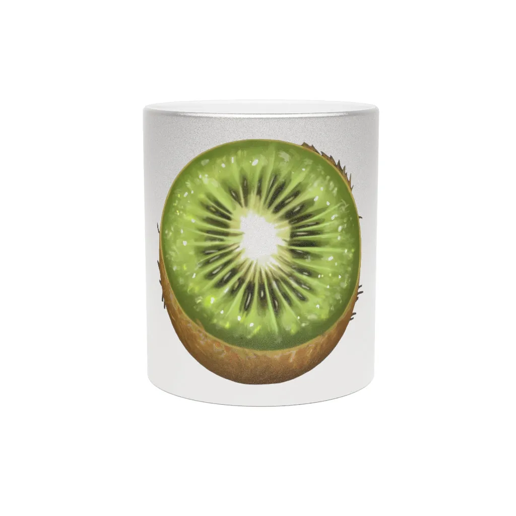 Kiwi Metallic Mug (Silver / Gold)