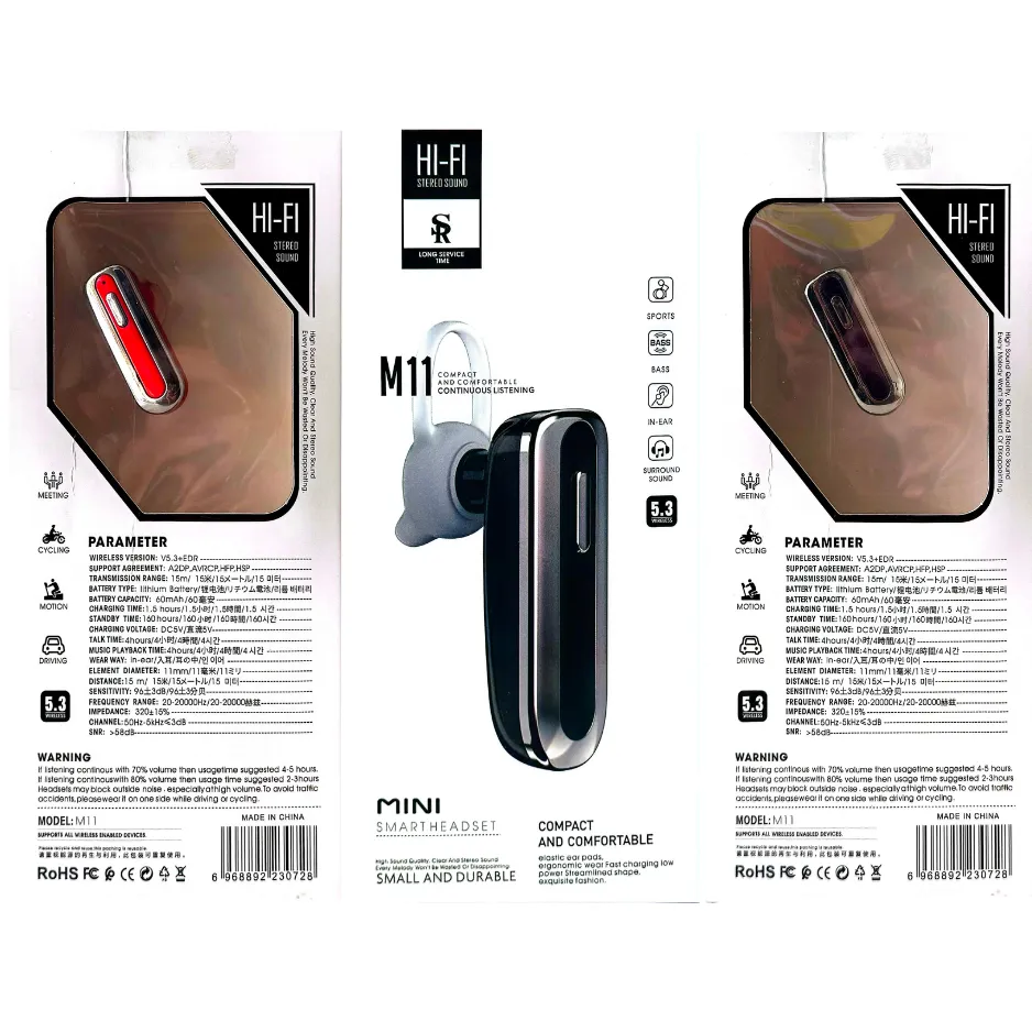 M11 Bluetooth Wireless Headset