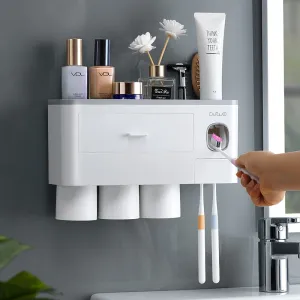 Magnetic Adsorption Inverted Toothbrush Holder