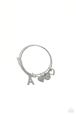 Making It INITIAL - Silver - A Bracelet - Paparazzi Accessories