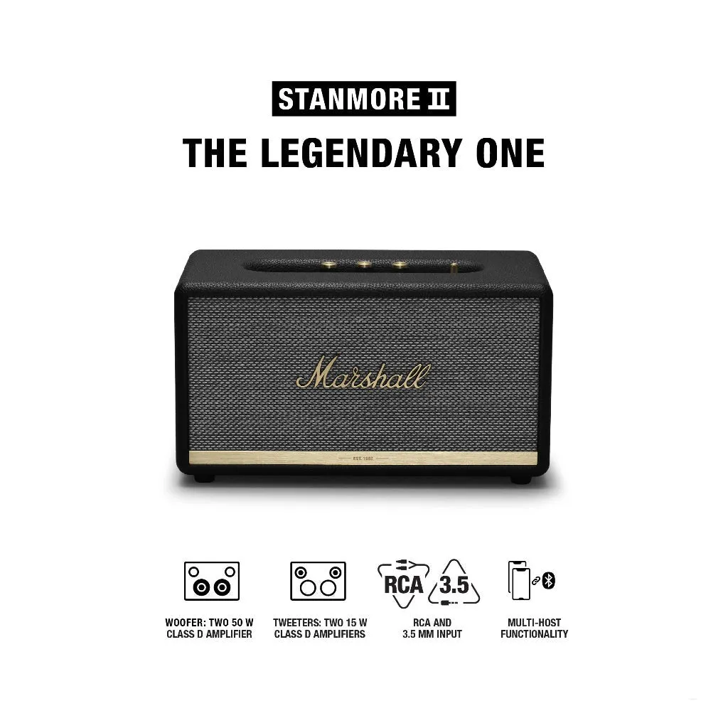 Marshall Stanmore II Bluetooth Speaker Black