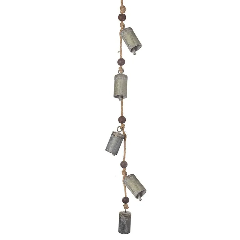 Matt Silver Cow Bells Garland