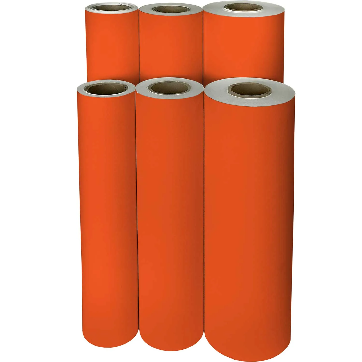 Matte Orange Gift Wrap