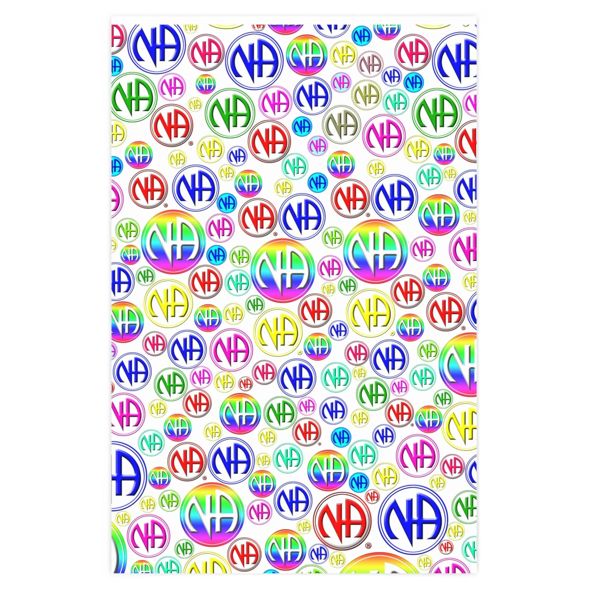 NA Symbol Burst Wrapping Paper