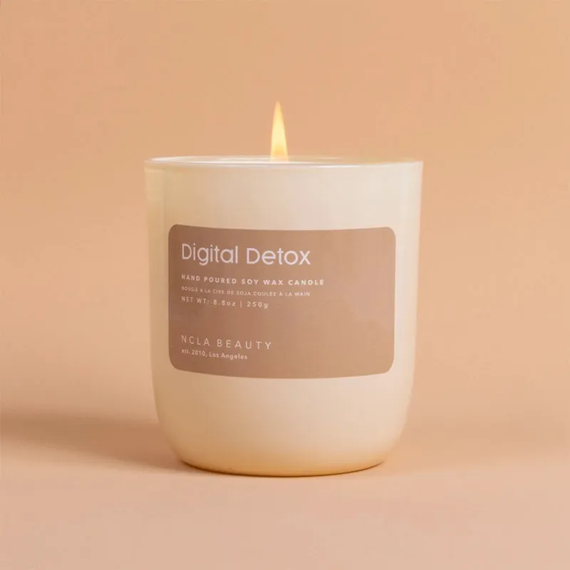 NCLA BEAUTY | Digital Detox (Jasmine Bliss) Soy Wax Candle