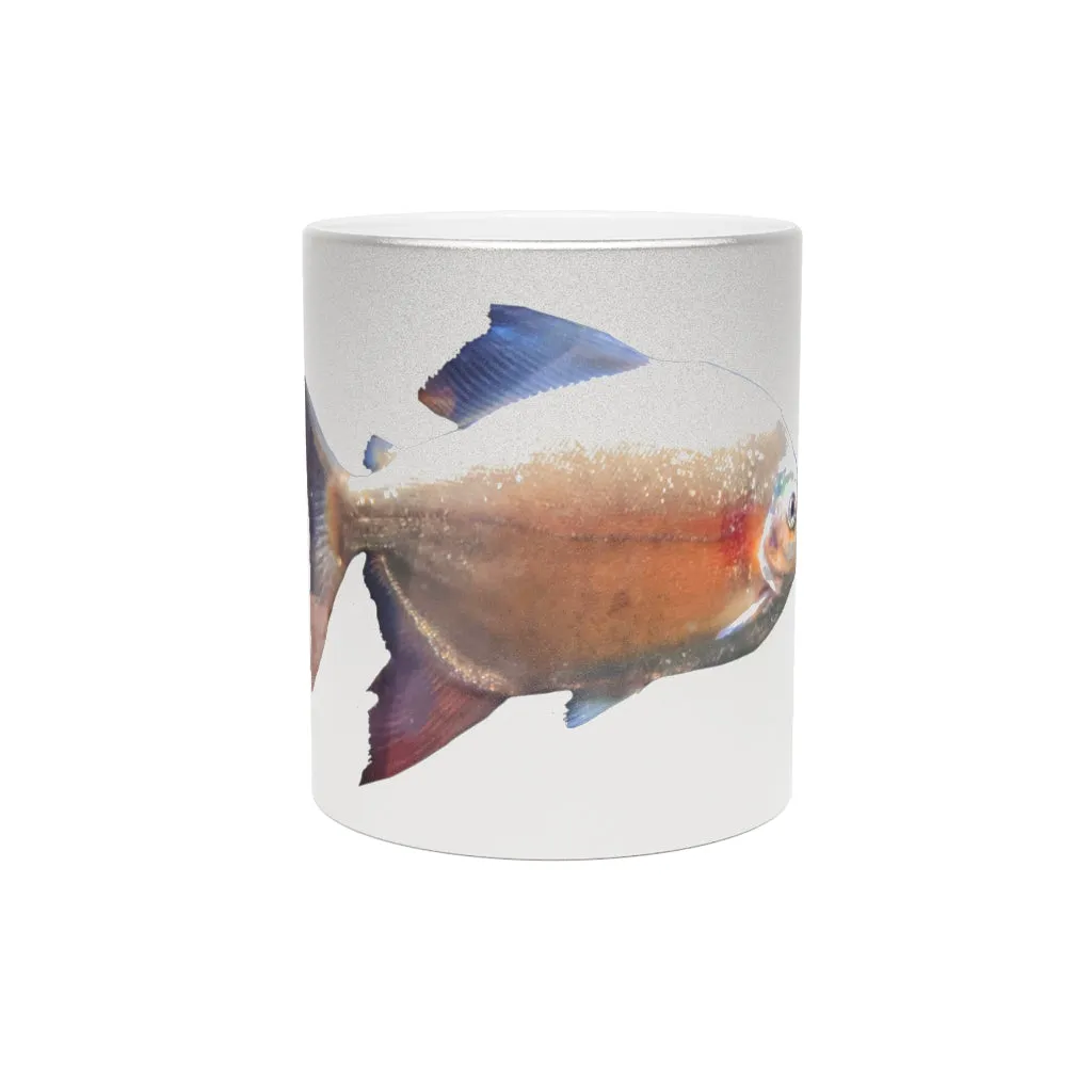 Peach Fish Metallic Mug (Silver / Gold)