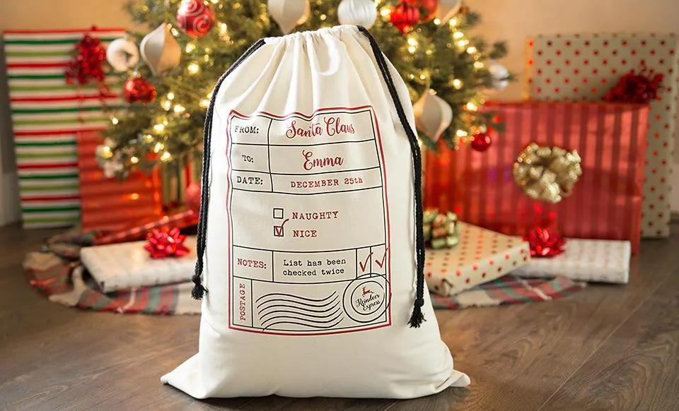 Personalized Jumbo Christmas Gift Bags